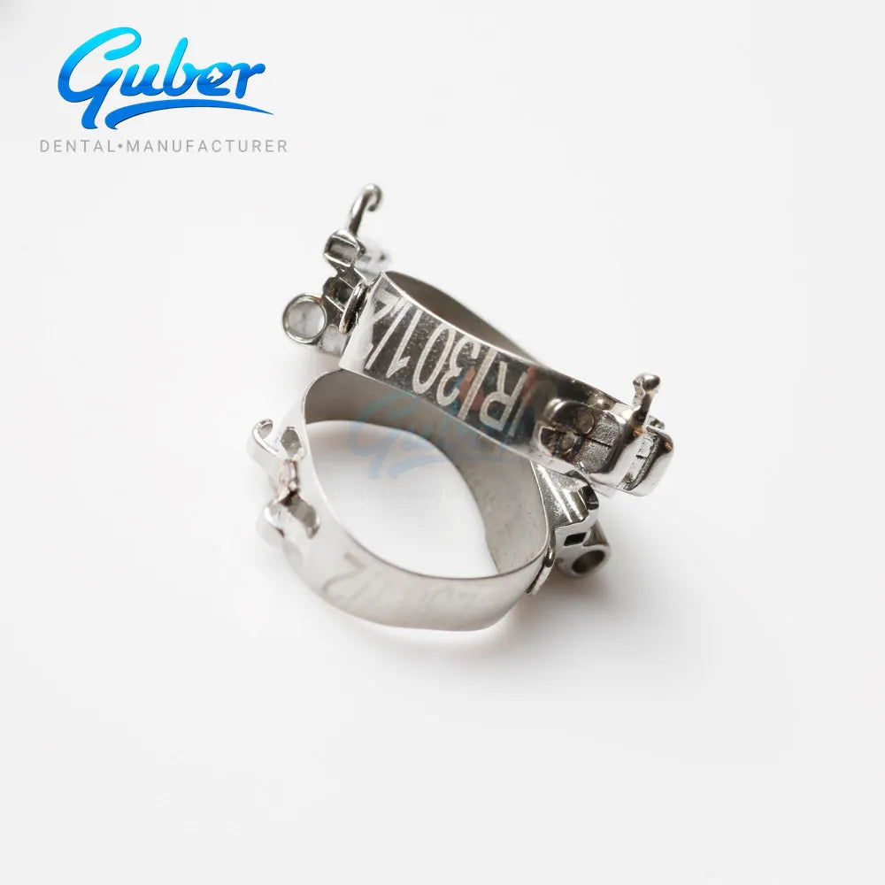 Guber Manufacturer Orthodontic Molar Bands Convertible Pre-welded Triple Buccal Tube Molar Bands