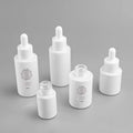 Glass Serum Bottle 15ml 20ml 30ml 40ml 50ml White Painting Skincare Packaging Hair Oil Glass Dropper Bottle Serum Bottle 30ml