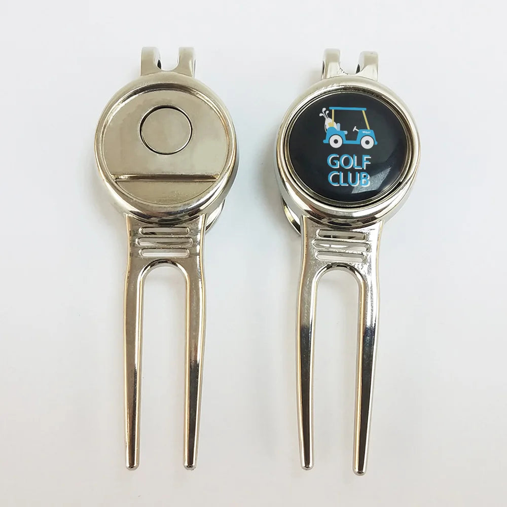 Factory Direct Bulk Custom Golf Divot Tool and Metal Ball Marker Golf Set for Gifts