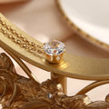 White Zircon Jewelry Hollow Crown Pendant Necklace for Women Princess Cut Pendants Fashion Jewelry