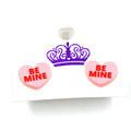 ERS577ER1363 Popular Design Gift for Her Be Mine Earrings Laser Cut Heart Acrylic Valentine Stud Earrings