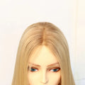 Diamond Blonde Wigs Human Hair Bone Straight for Israel People Jewish Wig