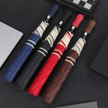 27 Inch Hot Style Men Extra Large Two Folding Umbrella Golf Foldable Sunny Parasol 8 Bone Automatic Business Carton Auto Open