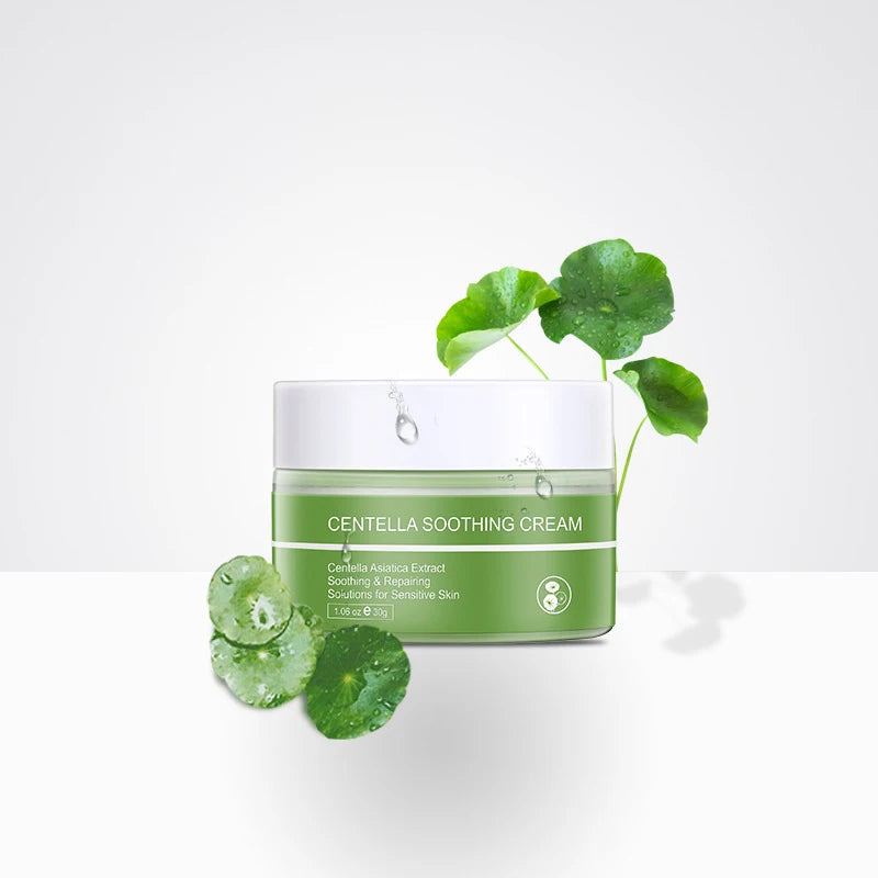 New Organic Centella Asiatica Face Cream with Retinol Hydrating Moisturizer for Acne Repair Infused with Green Tea and Pearl