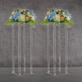 Foldable Modern Acrylic Flower Stand Display Tall Vases for Wedding Event Party Props Home Decor