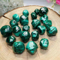 Wholesale Natural Macrobead Polished Crystals Healing Gemstones Crystal Malachite Tumble Stone