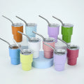 2026 Hot Seller Sublimation Beer Mug Double Wall 2OZ Mini Tumbler Vacuum Insulated Stainless Steel Shot Gloss With Straw