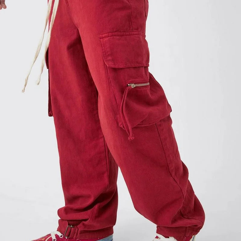 Custom Cargo Pants Men 6 Pocket Oversized Cargo Pants Men Baggy Cargo Pants Manufacturer