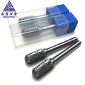 ACDEFGHLMN 0613 Set Double Cut Copper Brazed Tungsten Carbide Rotary Burrs File Metal Grinding Engraving Deburring Cutting