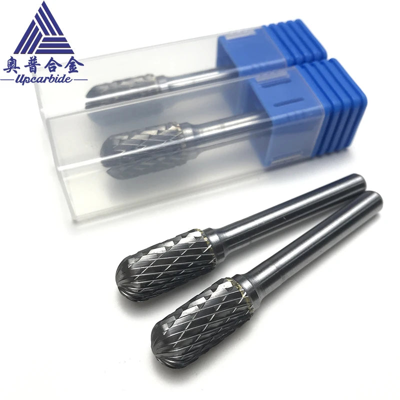 ACDEFGHLMN 0613 Set Double Cut Copper Brazed Tungsten Carbide Rotary Burrs File Metal Grinding Engraving Deburring Cutting