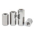 M3 M4 M5 M6 304 Stainless Steel Long Nut Hex Female Standoff Pillar Stud Board Hexagon Computer PCB Motherboard Spacer Bolt
