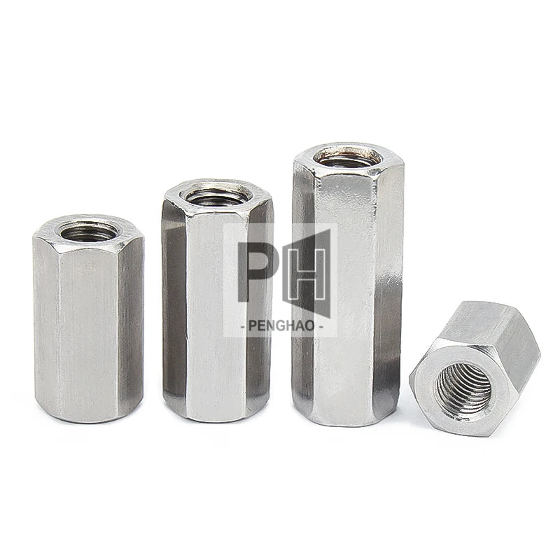 M3 M4 M5 M6 304 Stainless Steel Long Nut Hex Female Standoff Pillar Stud Board Hexagon Computer PCB Motherboard Spacer Bolt