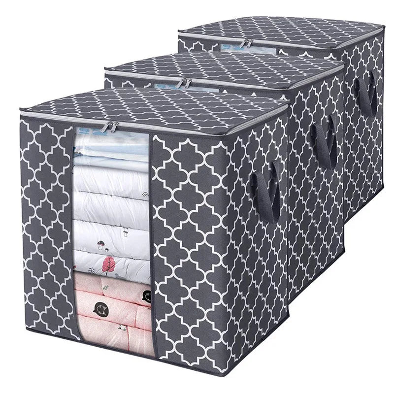 Large Capacity Clothes Organizer Folding Hermetic Felt Travel Storage Bag Clothes Bag Storage