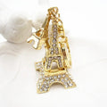 2024 Paris Eiffel Tower Rhinestone Keychain Decoration Promotional Gift Keychain Pendant Souvenir Eiffel  Tower Keychain