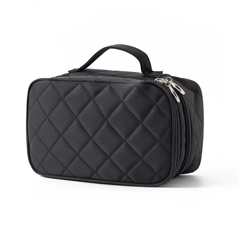 Drying Makeup Case Eyelash Purse Serum Floral Green Nylon Zipper Fashion Waterproof Eco-friendly Shockproof Dustproof Luxury Bag