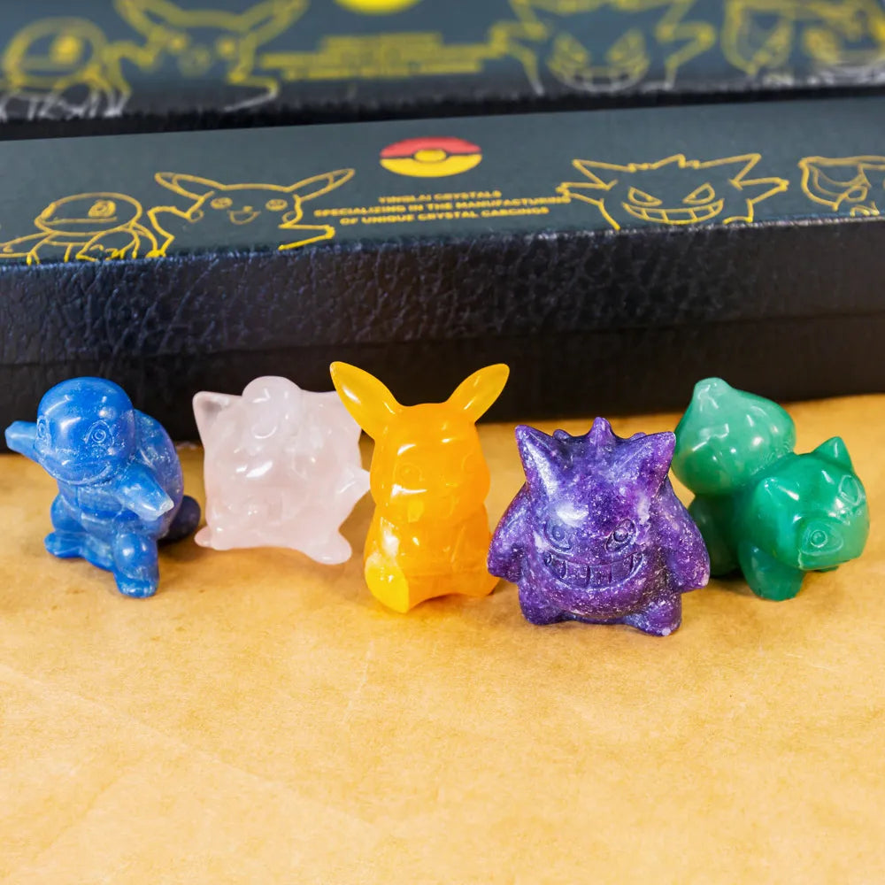 Customized Ying Lai Jewelry Polished Natural Crystals Diamond Pikachu Jigglypuff Others Gift Box Collectible Wholesale Bulk