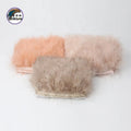 Wholesale 3.15-4.33 Inch (8-11 Cm) Multi-Colored Turkey Feather Fringe Trim Small Size Fluffy for Decorations Dyed Pattern