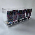 Acrylic 6 Slot Booster Pack Dispenser for Pokemon TCG MTG YuGiOh Trading Card Display Storage Stand Custom UV Resistance