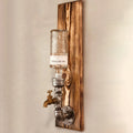 Wall Mounted Black Eco-Friendly Wrought Iron Mid Century Industrial Metal Pipe Drink Dispenser Bar Accessories for Home Bar