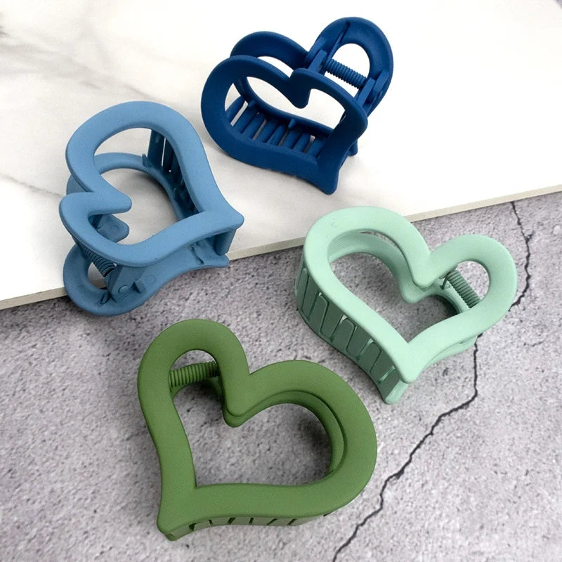 Fashion New Design Heart Shape Custom Logo Korean Style Girls Hairpins Women Hair Accessories