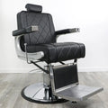 Grey Salon Chair Hydraulic Pump Barber Shop Chair