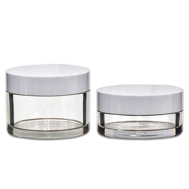 In Stock 30/50ml Pet Plastic Cream Jars Empty Cosmetic Packaging Containers Dispensing for Eye Cream Skin Care