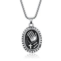 Direct Manufacturer Stylish Stainless Steel Buddhist Prayer Disc Pendant Hip-Hop Inspired Necklace for Men Fine Pendants Charms