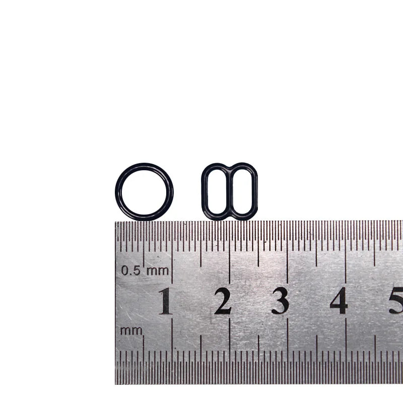 Wholesale Black Bra Metal Ring and Slider MegaBDM