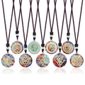 G626 Meditation Jewelry Orgonite Pendant Necklace Geometry Chakra Energy Stones Necklace