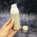 Wholesale Empty 50-200 ml Wheat Straw Bottle PP Plastic Cosmetic Container Airless Body Oil Bottle with Pump