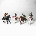 Western Cowboy Horse Indian Model Statue Action Figure Mini American Style Kid Toy Decoration