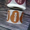 PVC Waterproof Label/customized Round Sticker Printed Gold Foil Hot Stamping Label