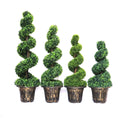 Evergreen Spiral Boxwood High Quality Hot Sale Artificial Outdoor Tree Plant Green Plastic Wedding Home Backdrop Decor 50-120cm