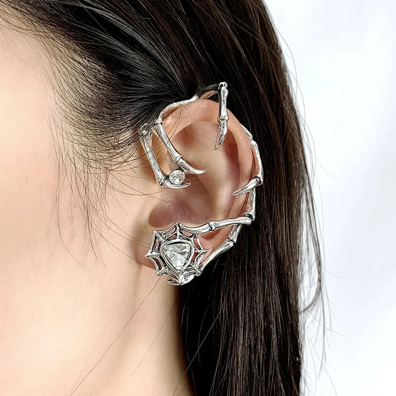 Wholesale Trendy Punk Multiple Mean and Women Clip Claw Earrings