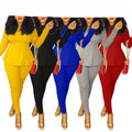 2 Piece Set Tracksuit Women Autumn Clothes Long Sleeve Top Pant Sweat Suit Lounge Wear Outfits Bodycon Matching Sets Casual Suit