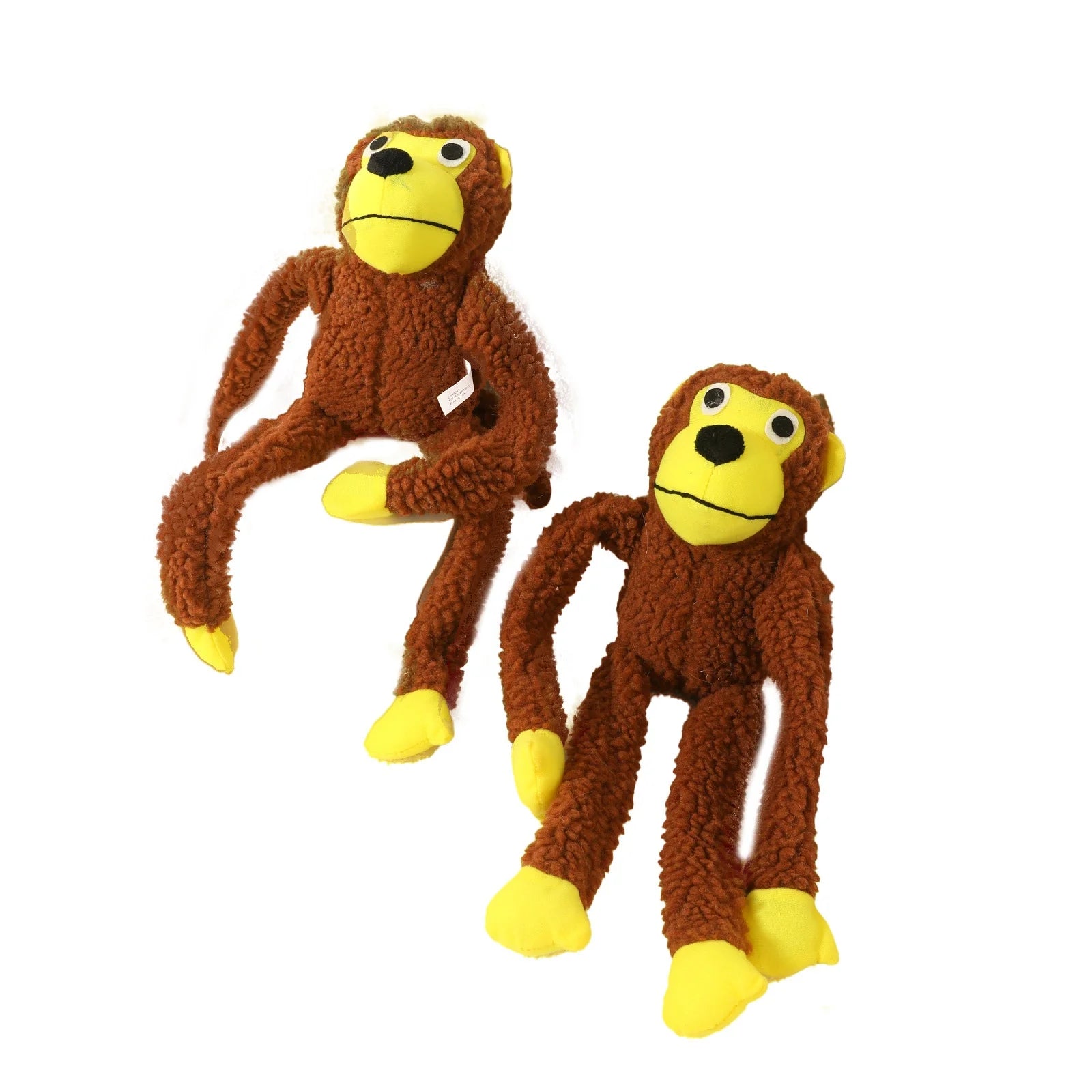2025 Hot Selling Plush Monkey Dog Toys Bite-Resistant Squeaky Interactive Puzzle Chew Toys Carton Packed Bulk Wholesale