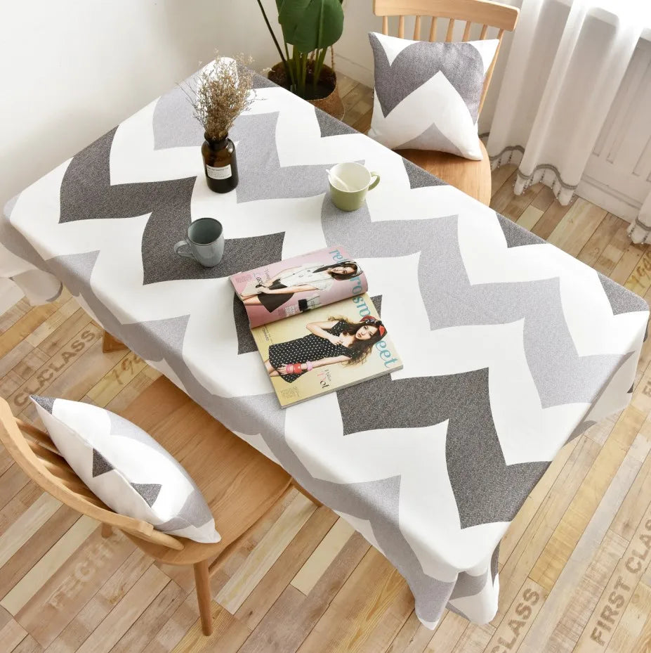 Topfinel New Arrival Hot Selling Wave Table Cloth Sets