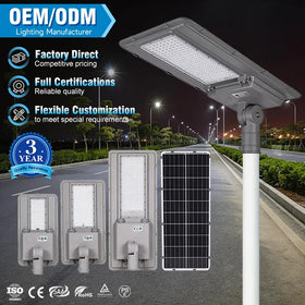 Projector Light Factory Price of 100W 200W 300W Waterproof IP65 Outdoor Led Solar Street Lighting Lamp