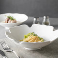 Factory Direct Wholesale Eco-Friendly Ceramic Matte Black Slanted Ramen Bowl Porcelain White Dessert Bowl for Restaurants