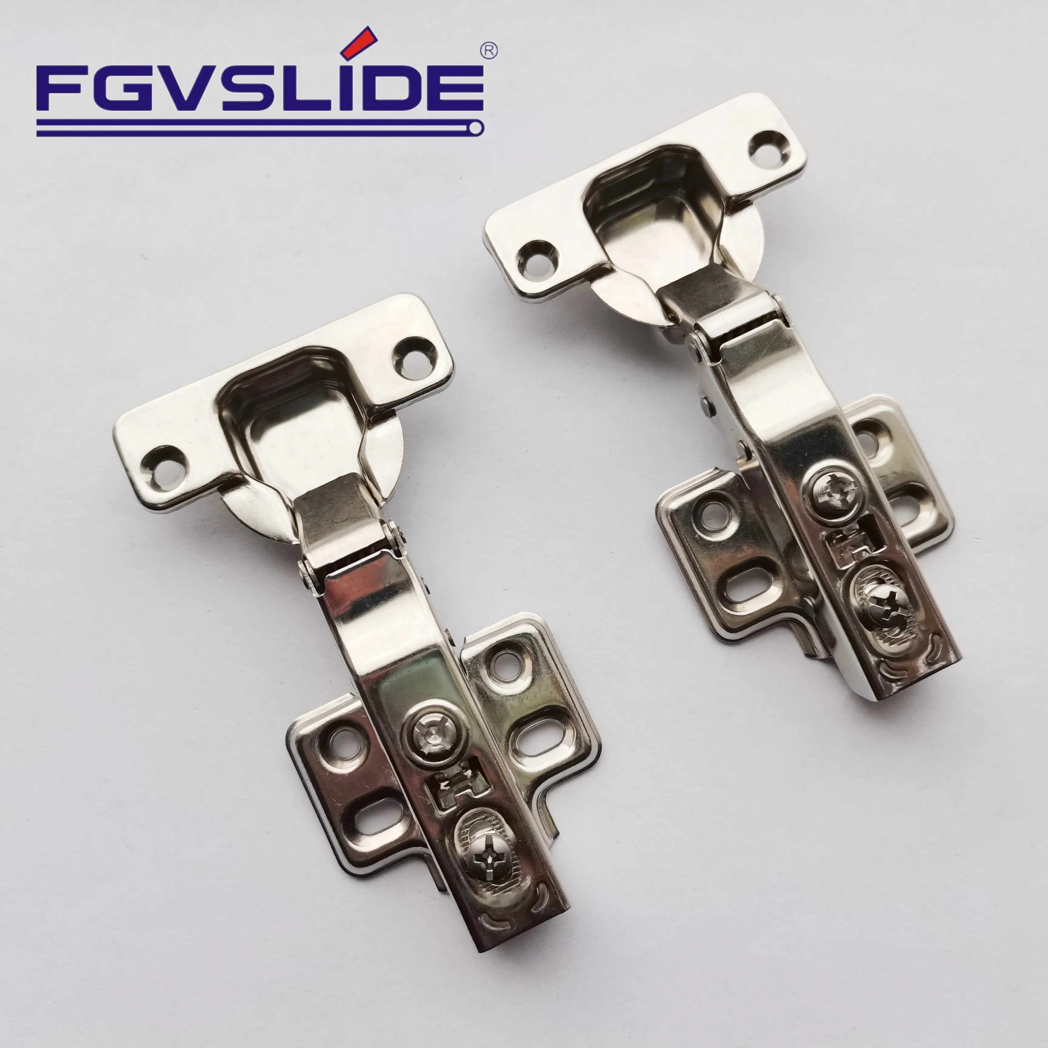 FGVSLIDE Hot Sale Fixed on Soft Close Hinge Kitchen Cabinet Hydraulic 304 Stainless Steel Door Hinge