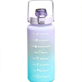 Factory Customize 2 Litre PC Plastic Motivational Water Bottle with Time Marker Custom Gradient Color