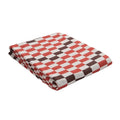 Hot Selling Brightly Colored 100% Cotton Knitted Throw Multi Colors Checkerboard Blankets for Home Decor SY