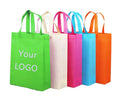 Wholesale Customized Recycled Fabric Grocery Promotion Reusable Tote Shopping Die Cut Non Woven Bag With Printing Logo