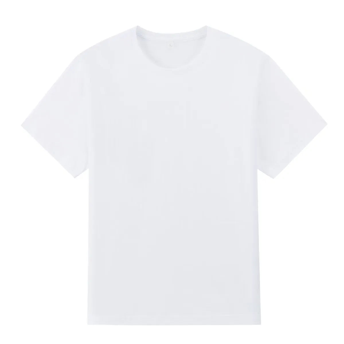 Hot Summer Men's 100% Cotton Woven Short Sleeve T-Shirt Comfortable Soft Loose Fit Blank Customizable Logo Screen Printing