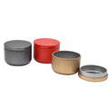 Gold Empty Round Shape Size Container Chinese Spice Tea Metal Packing Tin Box