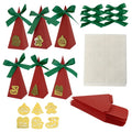 Christmas Triangle Candy Treat Paper Boxes Matt Lamination Recyclable Packaging for Party Favors-Candies Biscuits for Chocolates