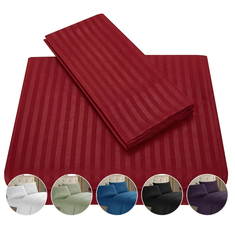 Wholesale 4pcs Satin Sheets Set Luxury Silky Satin Bedding Set With Deep Pocket 1 Fitted Sheet + 1 Flat Sheet + 2 Pillowcases
