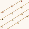 Dingran 2024 Women's Fashion Stainless Steel Necklace with Zircon 18K Gold Plated Link Chain Stylish Bijoux Inoxydable Acier