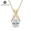 Original 925 Sterling Silver Women's Cross Pendant Necklace Oval Cut 8x10mm 3.0ct Moissanite Oval Cut Setting