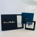 Custom Logo 3D Floating Frame Jewelry Display Box Case Clear PE Film Suspension Box Packaging With Sliding Sleeves Paper Box